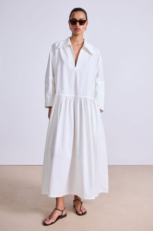 Aceberry Romana Maxi Dress – Cream - Image 3
