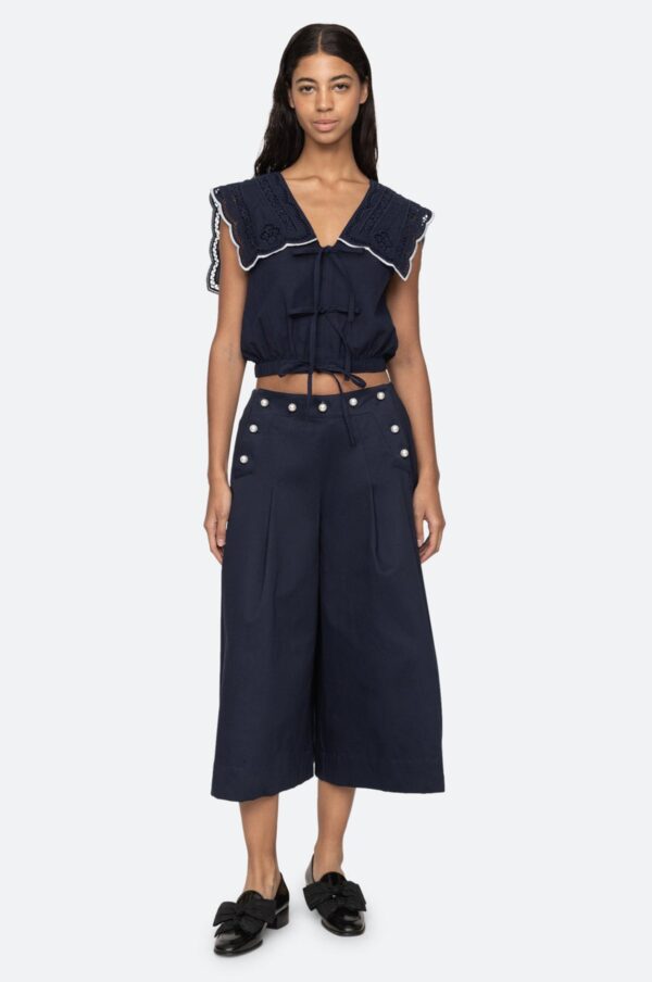 Aceberry Suzette Navy Sportswear Flare Pants - Image 7