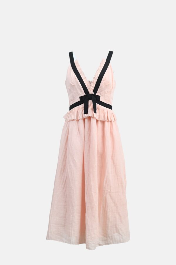 Aceberry Thalia Ramie Midi Tank Dress – Blush