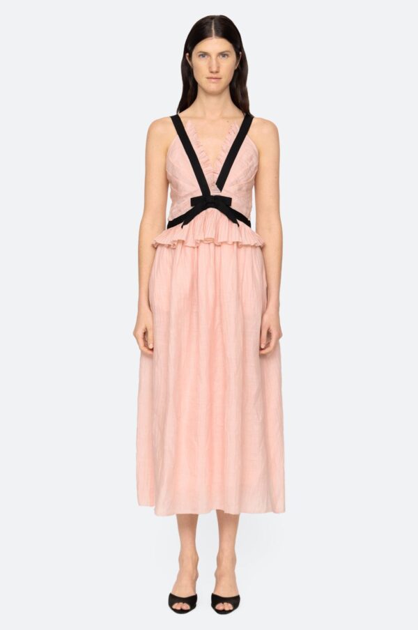 Aceberry Thalia Ramie Midi Tank Dress – Blush - Image 7