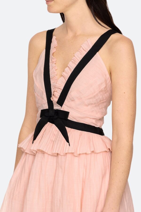 Aceberry Thalia Ramie Midi Tank Dress – Blush - Image 8