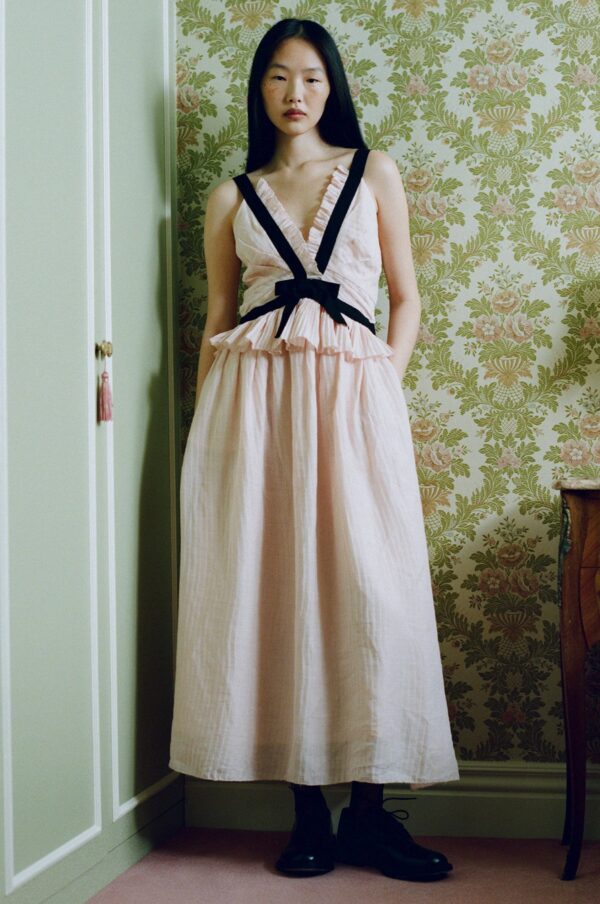 Aceberry Thalia Ramie Midi Tank Dress – Blush - Image 2